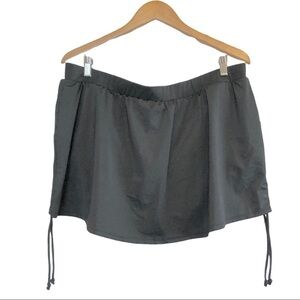 🌈 6/$60, Swim By Cacique, Black Swim Suit Skirt Bottom, Ruching, Size 20